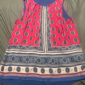 Rose & Olive Floral Pink and Blue Kids Dress